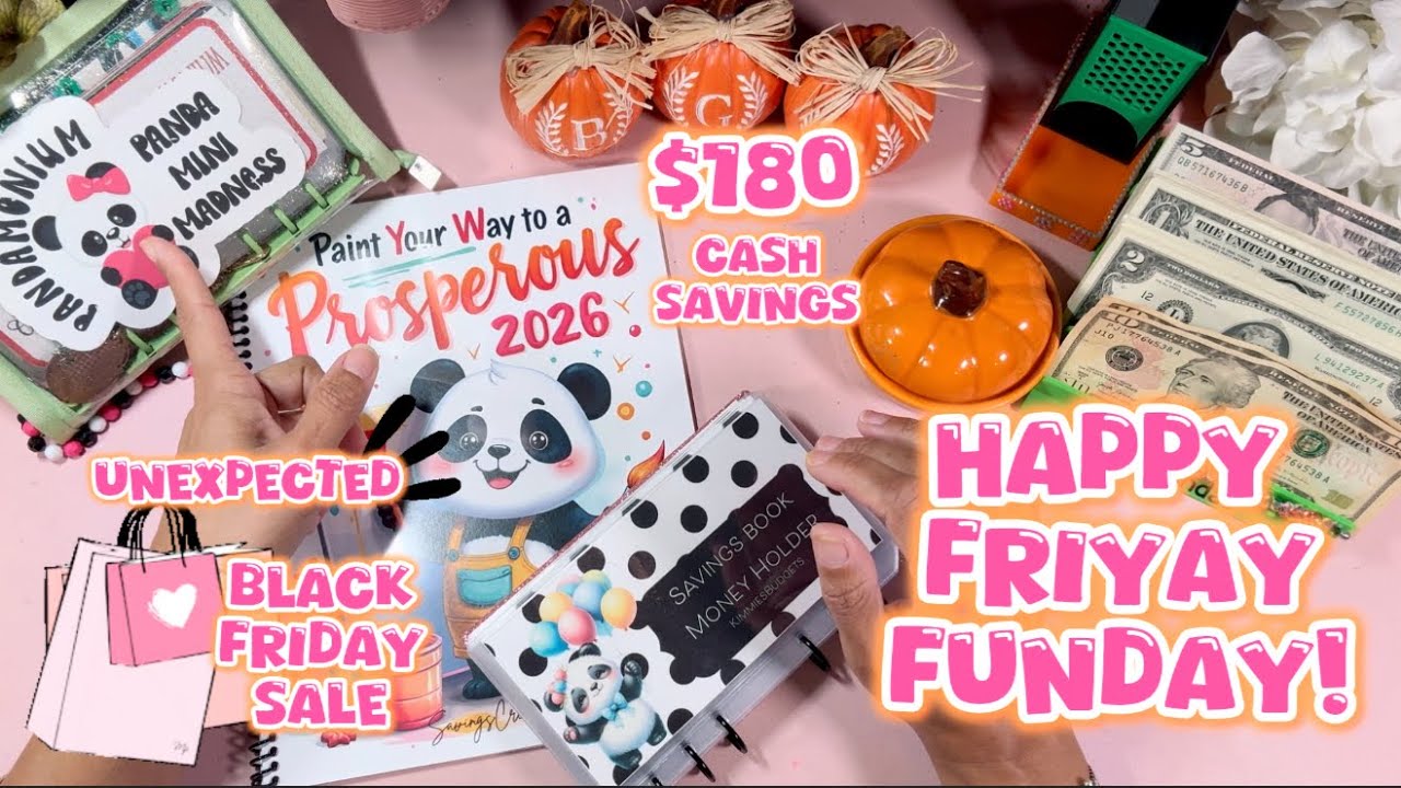🌺🎉 Fabulous FriYAY FUNday 🎉🌺 Black Friday Launch & Sale || $180 Cash Stuffing & New Book Play