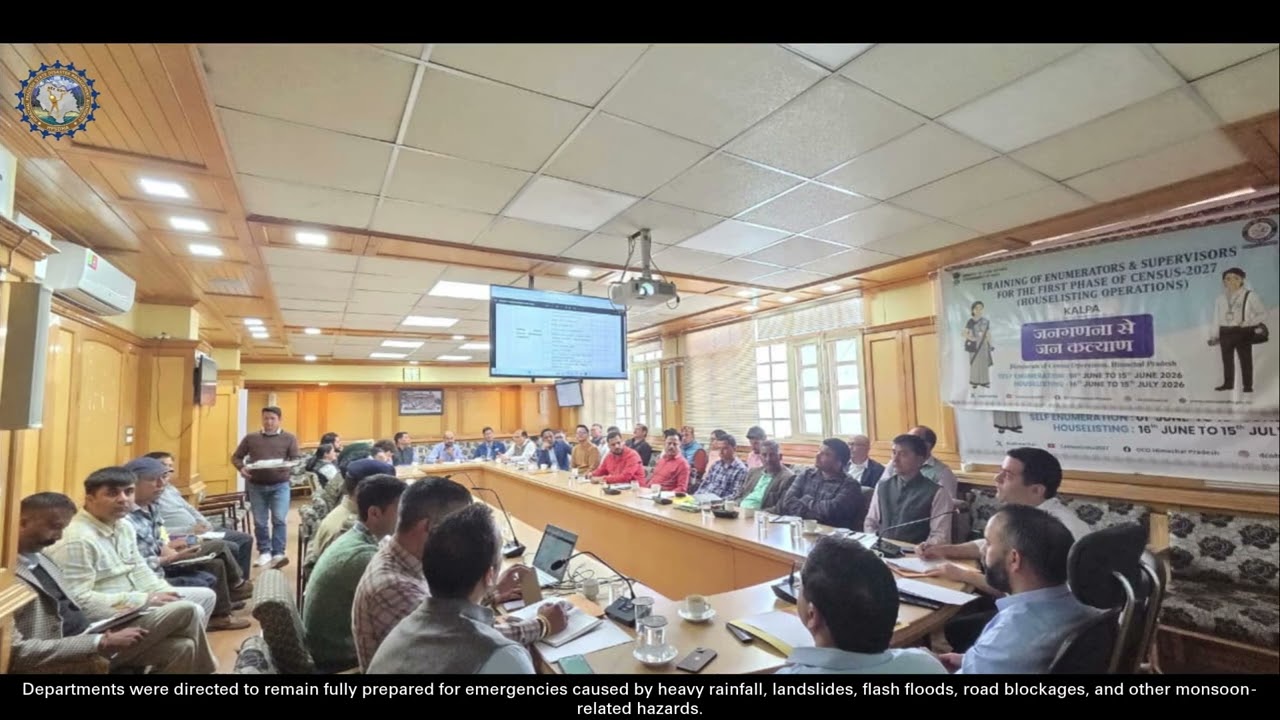 Monsoon Preparedness Meeting Held in Kinnaur | DDMA Kinnaur | 16 June 2026
