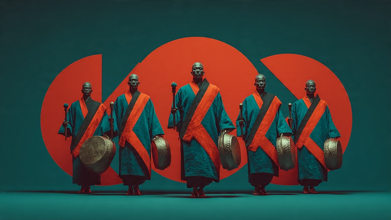 Gong Dominant Runway Rite | Afro House Tribal AI Dance – Cong Chieng Ritual 4K