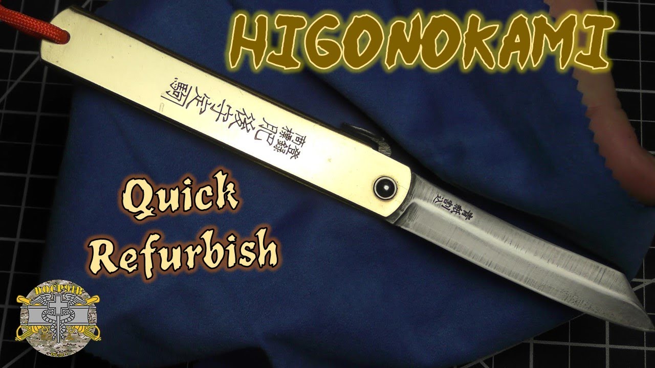 Quick Refurbish for a Classic Higonokami Folding Pocket Knife