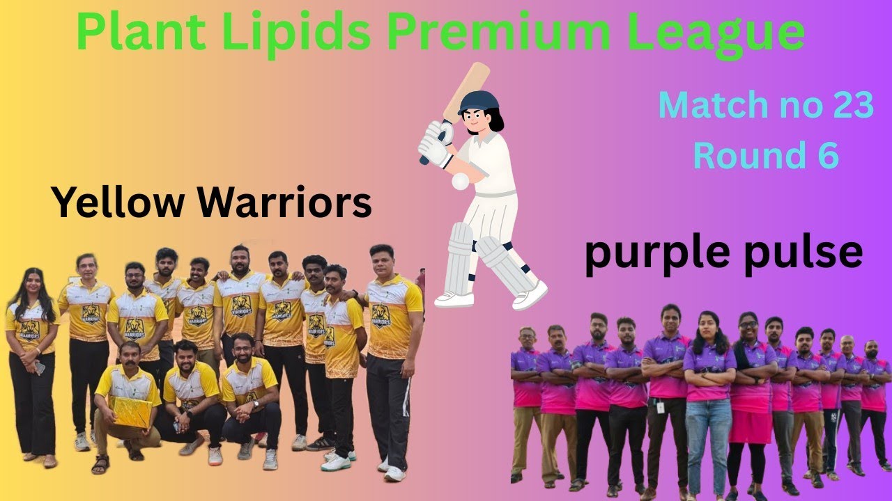 Yellow Warriors 💛 VS Purple Pulse 💜| M 23 R 6|Yellow Need 49 runs off 6 over |#rcricket143|