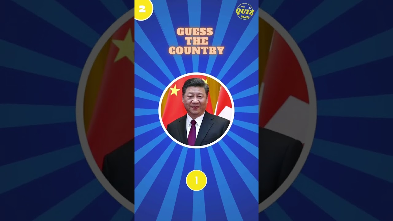 Can You Guess The Country by Its Leader? - Leader Picture Quiz
