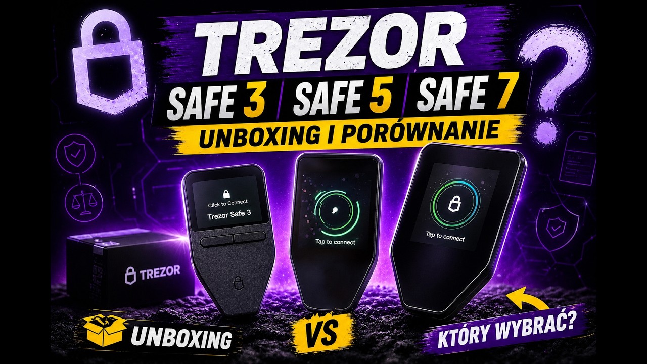 Nie kupuj Trezora ❌ - Zanim nie zobaczysz tego por&oacute;wnania! Trezor Safe 3 | Safe 5 | Safe 7