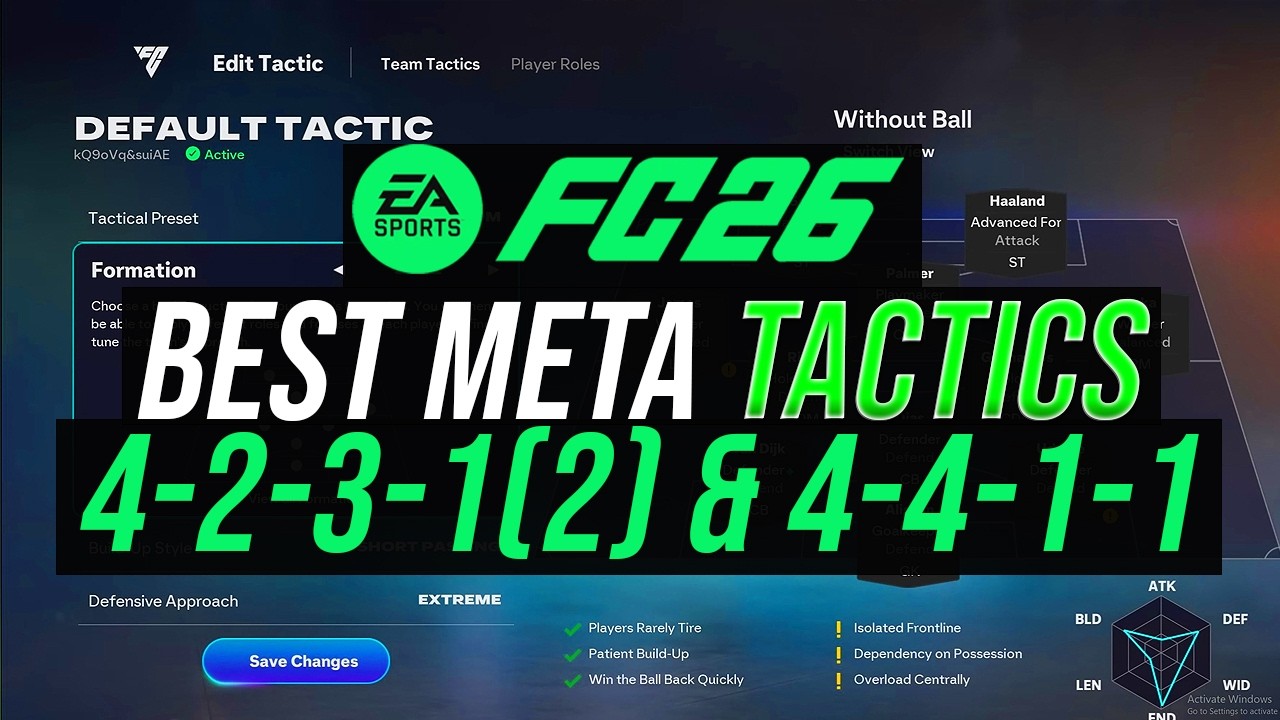Best Meta 4-4-1-1 ATTACKING & 4-2-3-1(2) Defensive Tactics for All Aspects of the game - FC 26