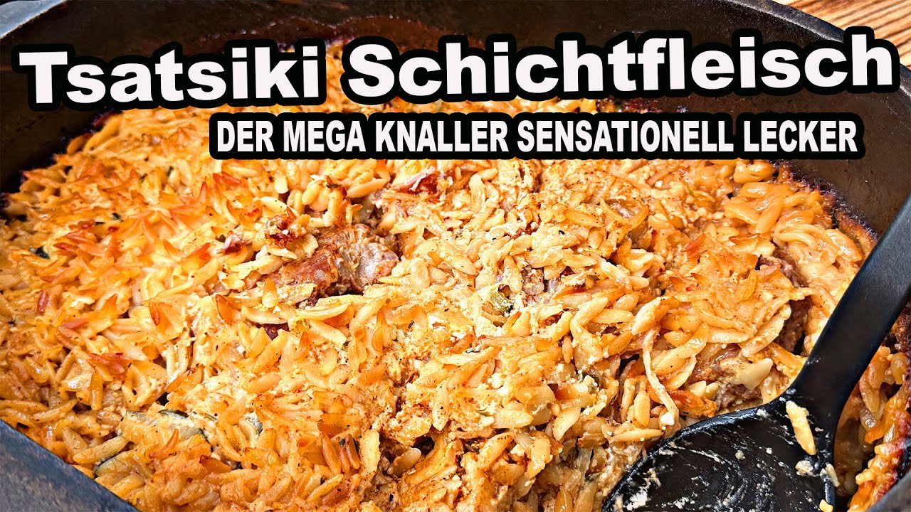 Tsatsiki Schichtfleisch ein Traum aus dem Dutch Oven | The BBQ BEAR