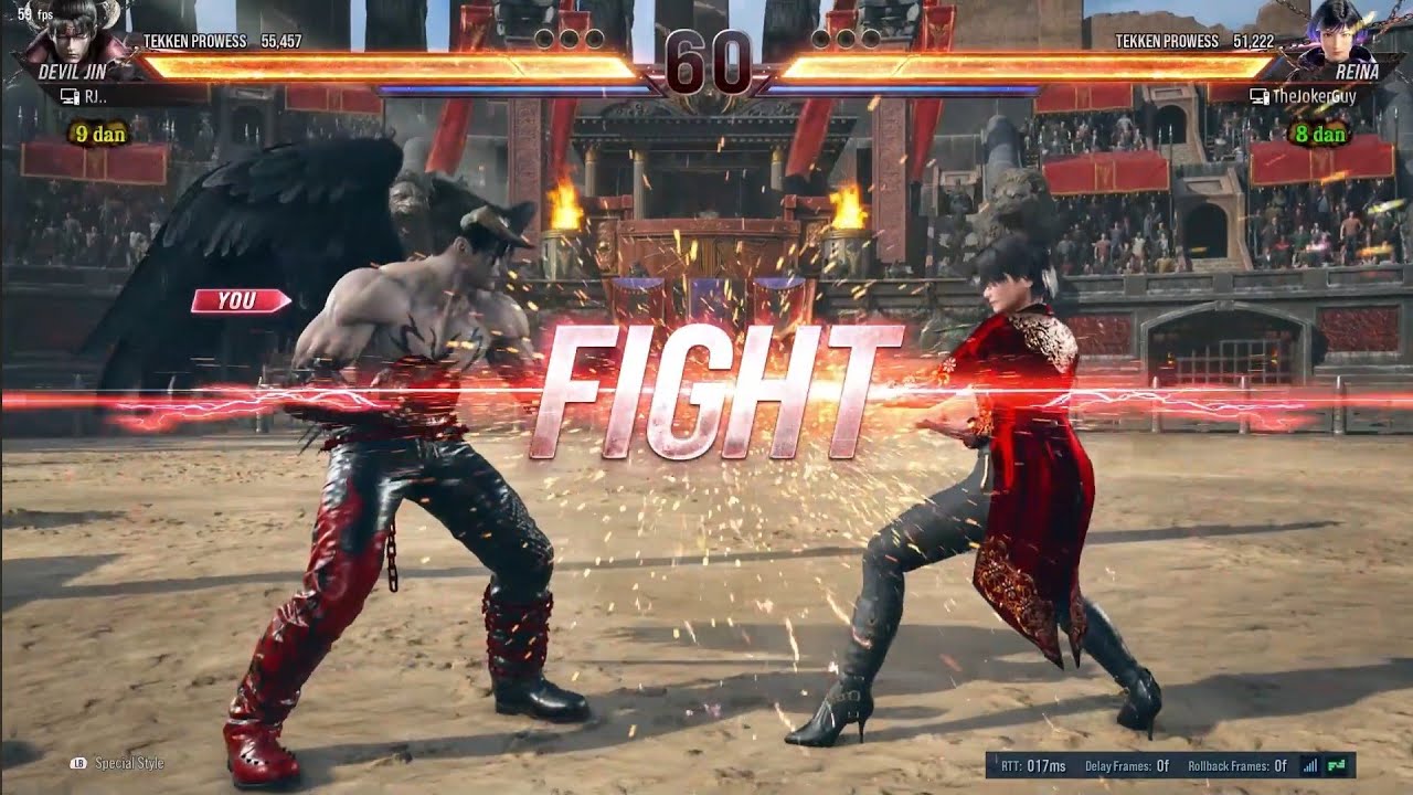 Tekken 8 | RJ (Deviljin) Vs The Joker Guy (Reina) | Ft 5 !