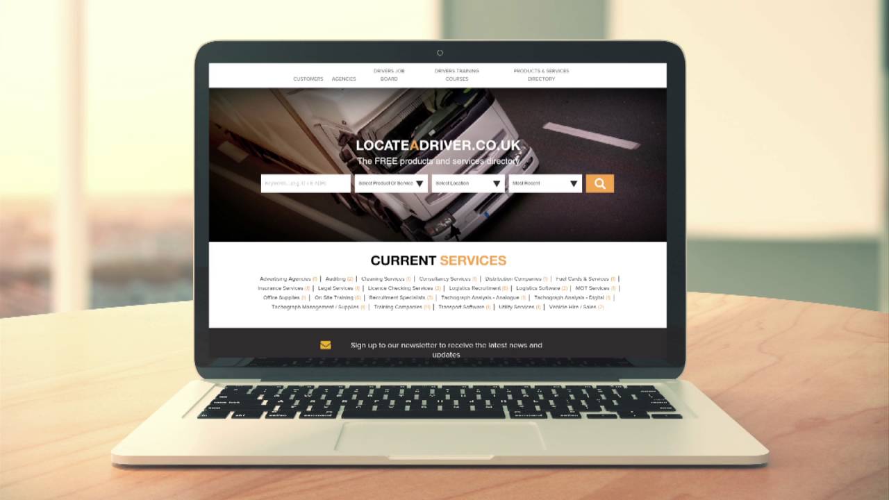 Locateadriver.co.uk - Trusted products and services to the haulage industry