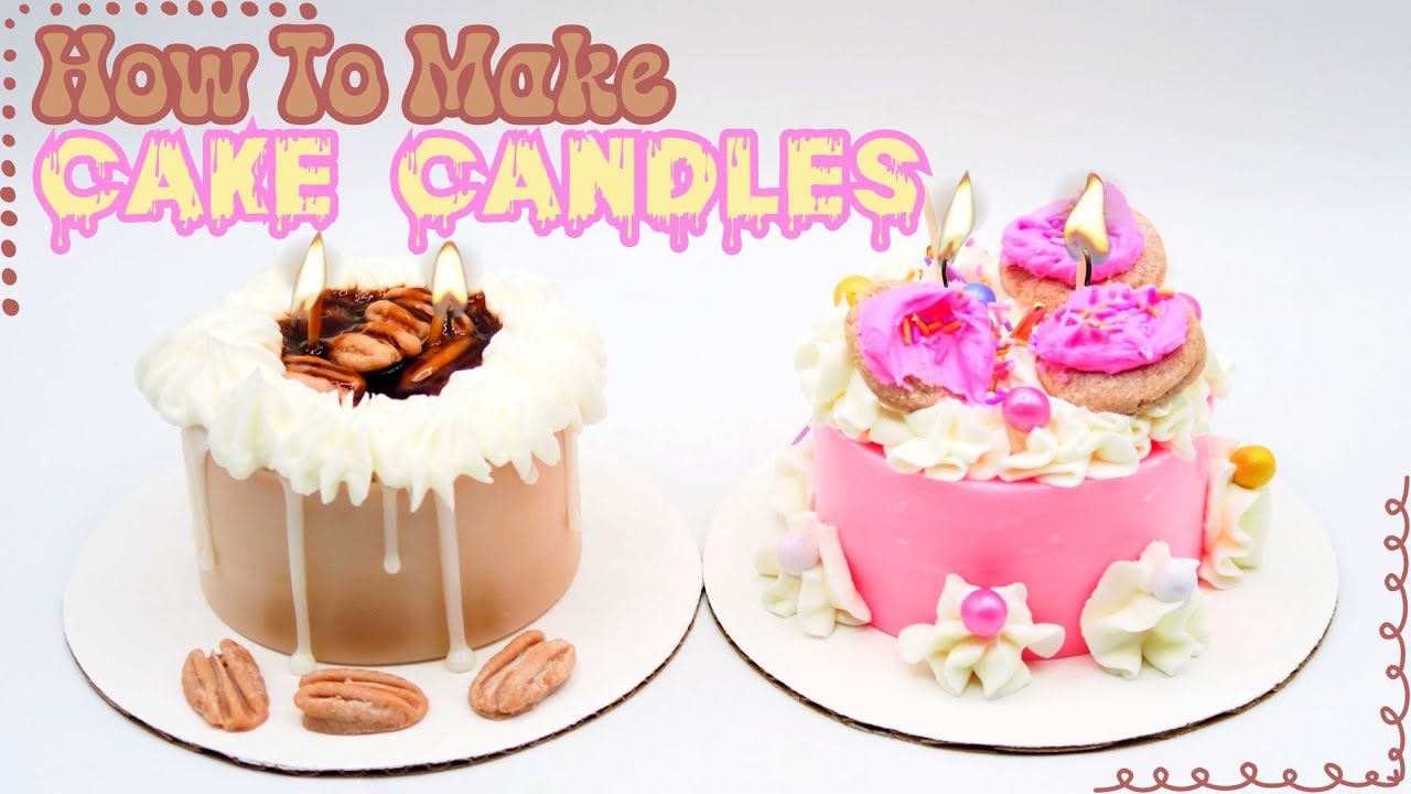 DIY Candles - Spring Candle Cakes - Candle Making - Making Cake Candles