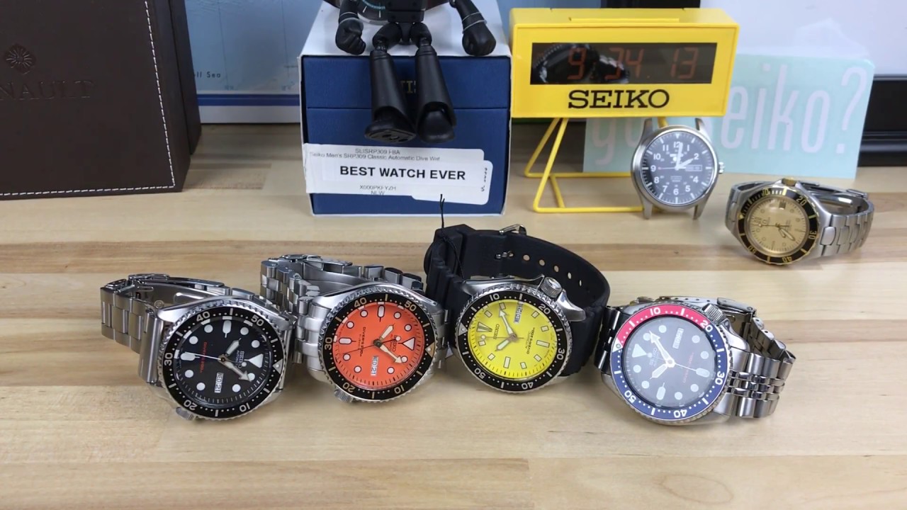 Seiko SKX gathering (007, 009, 011, and a35)