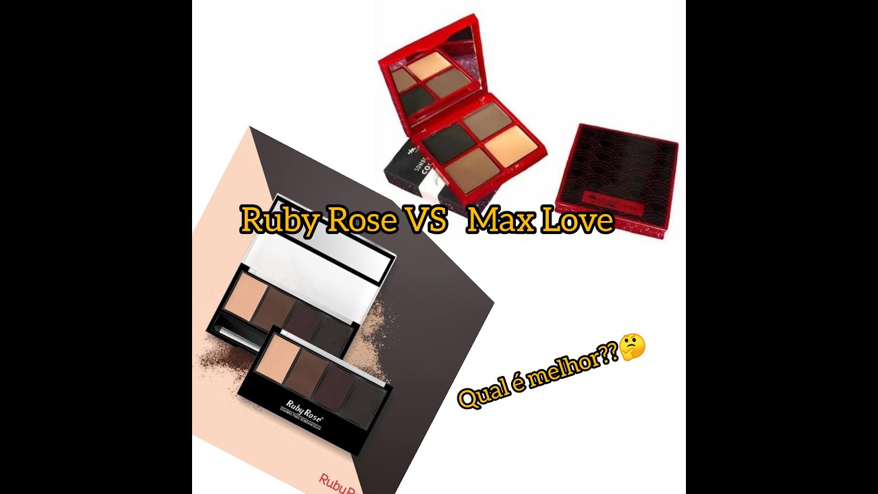 Duelo - Paletinhas de sobrancelha da Ruby Rose X  Max Love, qual é melhor???🤔🤔