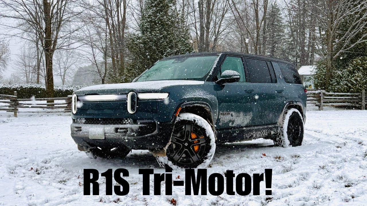 2025 Rivian R1S Tri-Motor Tested in Canada – Real Range, Snow & Acceleration