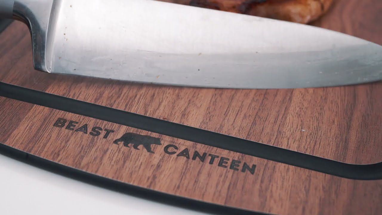 Beast Canteen Wood Fiber Cutting Board - Dishwasher Safe (No Mineral Oiling), Knife Friendly, Walnut
