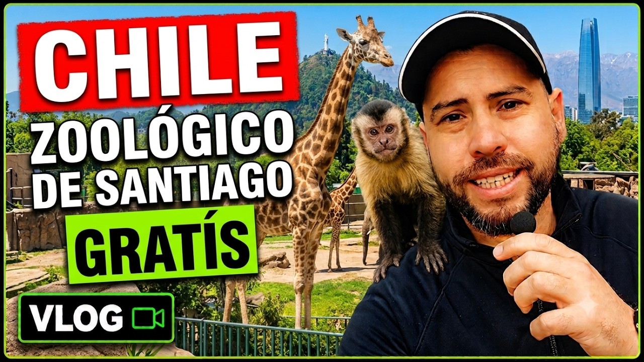CHILE 2026 🇨🇱 Dia 5 | Conhecemos o Zool&oacute;gico Gratuito de Santiago! 