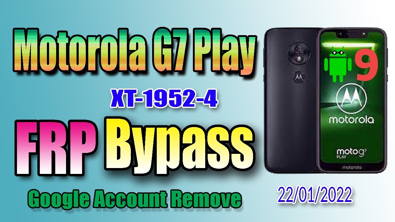 Moto g7 play XT1952-4 frp bypass✅✅ M Unlock Mastar