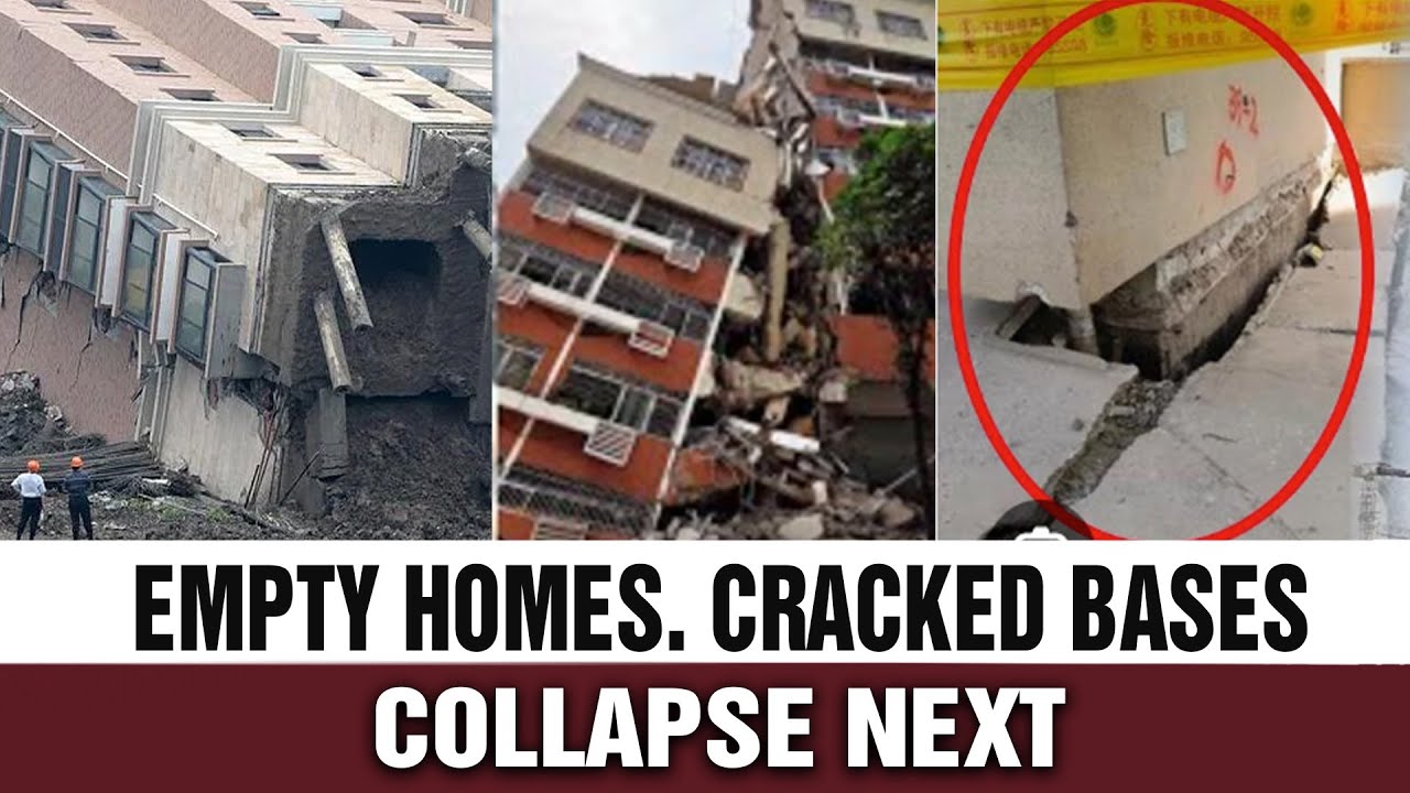 Десятки миллионов пустующих домов — китайские башни из отходов тофу готовы рухнуть