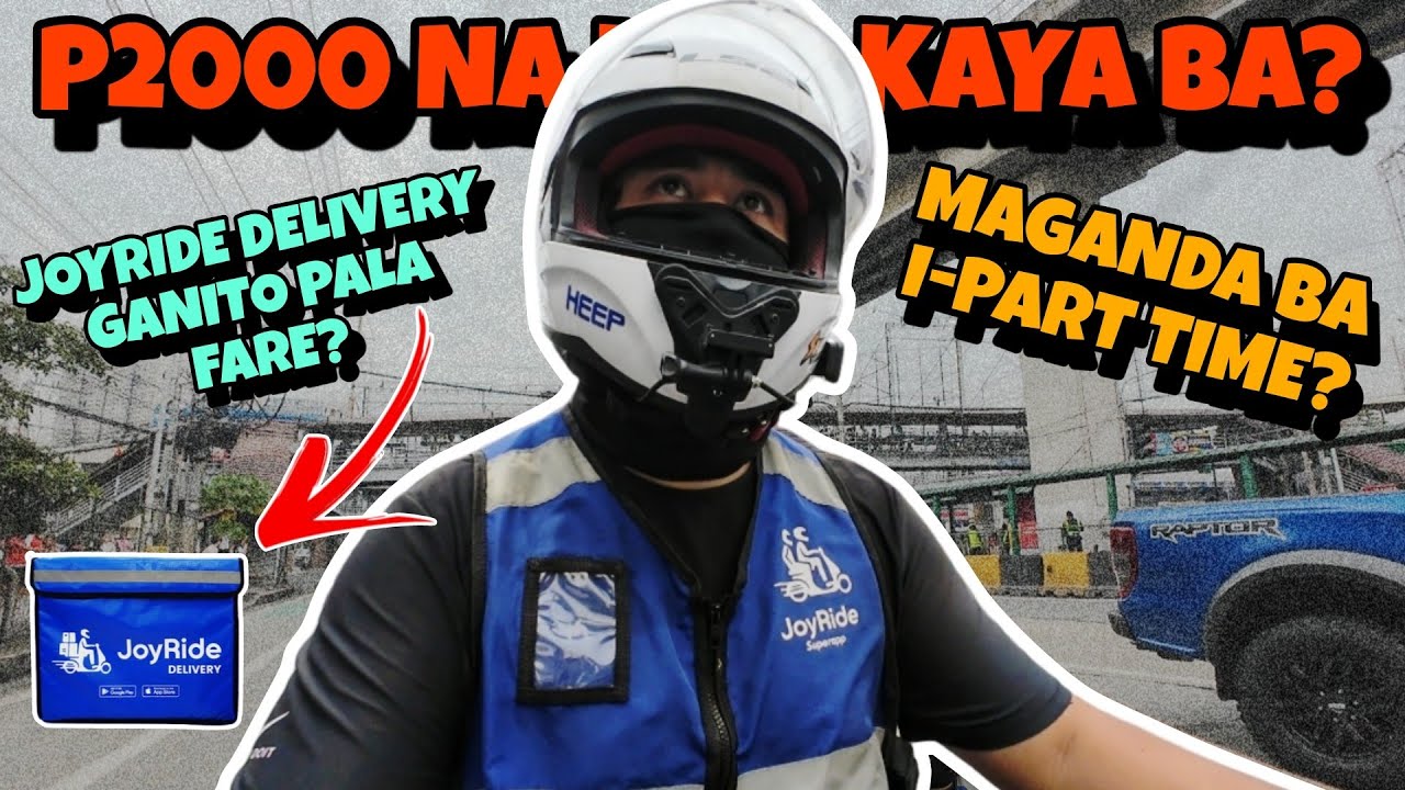 JOYRIDE -DELIVERY MATAAS PALA ANG FARE|JOYRIDE MC TAXI PART TIME|JOYRIDE DELIVERY|SHEEPVLOGS
