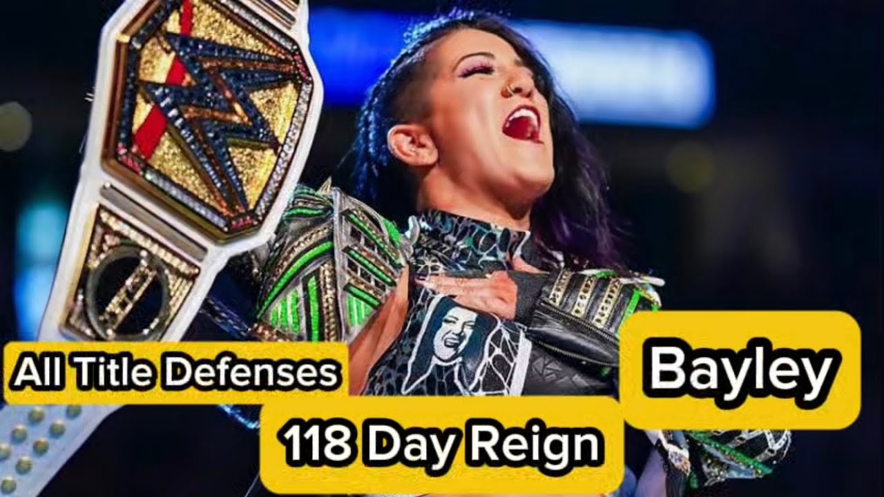 Every WWE Womens Championship Title Defense of Bayley’s 2nd Reign (118 Days)