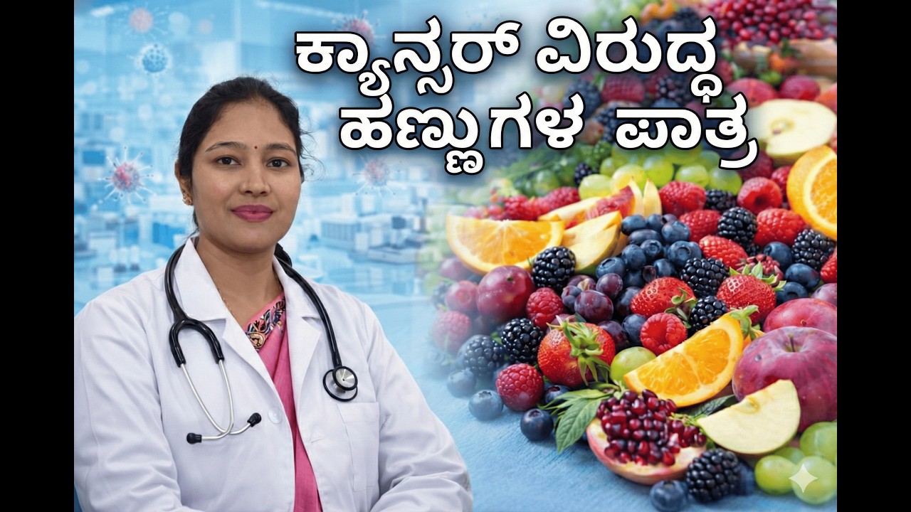 Cancer ವಿರುದ್ಧ ಹಣ್ಣುಗಳ ಪಾತ್ರ  #cancer #cancerawareness #fruitVsCancer