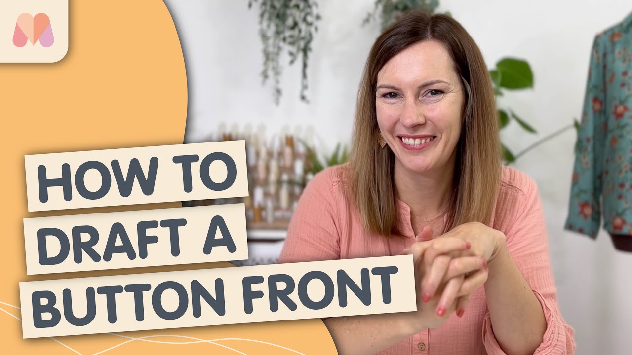 How to Pattern Draft | How to Draft a Button Front