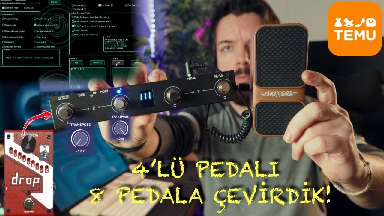 M-Vave Chocolate Plus İleri Seviye MIDI Kontrol Advanced Custom Mode Rehberi  Neural DSP Petrucci