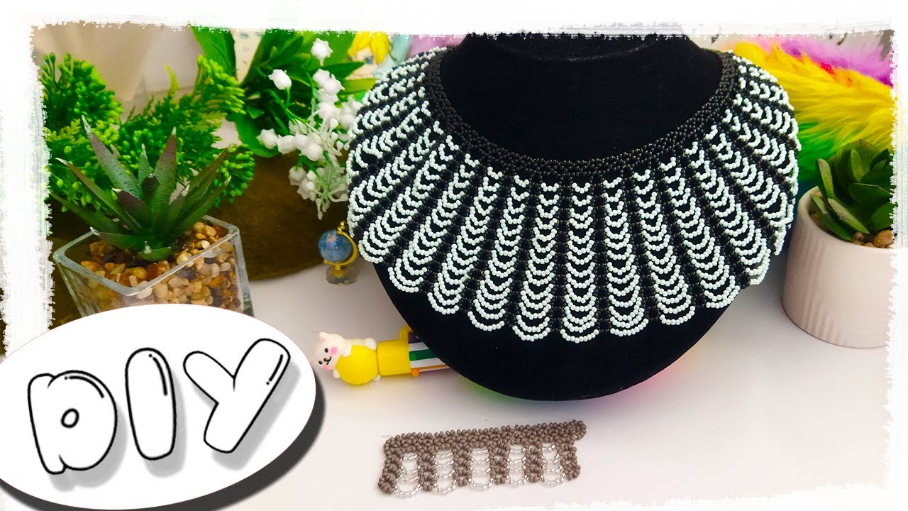 NECKLACE - SPIDER- made of beads. Beadwork