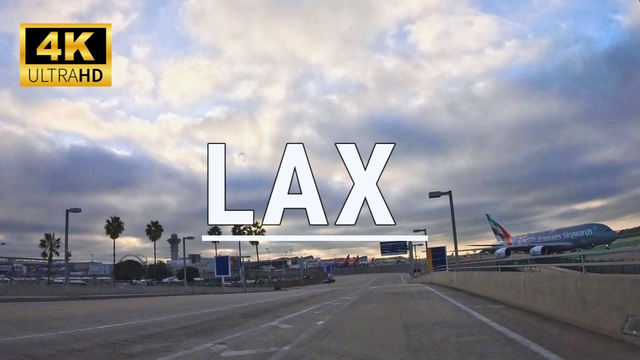 Driving tour at Los Angeles International Airport USA (LAX), Plane Spotting