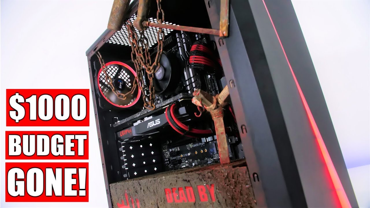 CRAZY! $1000 Budget Custom Gaming PC Build &ndash; Dead By Daylight Time Lapse Deconstructed