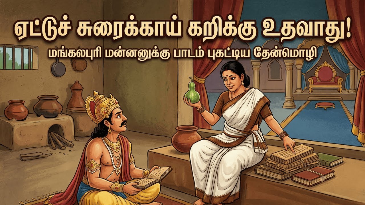 ஏட்டுச் சுரைக்காய் கறிக்கு உதவாது! - மங்கலபுரி மன்னனுக்கு பாடம் புகட்டிய தேன்மொழி