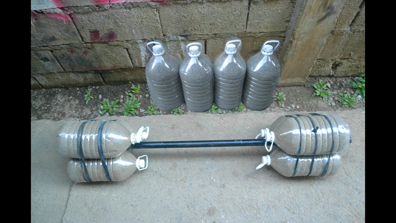 How to Make Barbell Without Cement - DIY Weights at Home