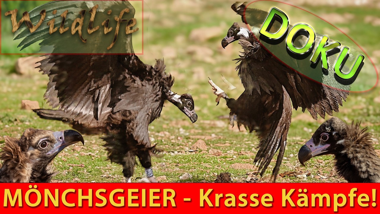 Kampf der Giganten: MÖNCHSGEIER - Nachwuchs zeigt seine Stärke! (Pyrenäen) 🇪🇸 DOKU