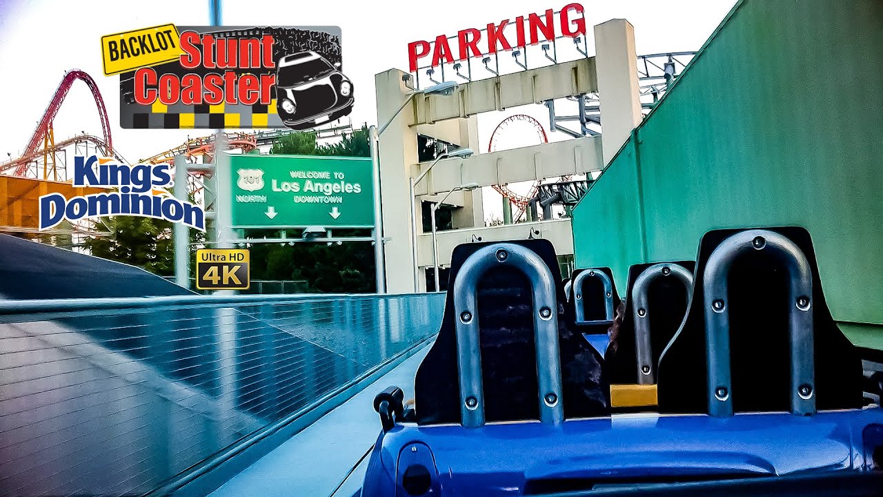 2023 Backlot Stunt Coaster On Ride 4K POV Kings Dominion