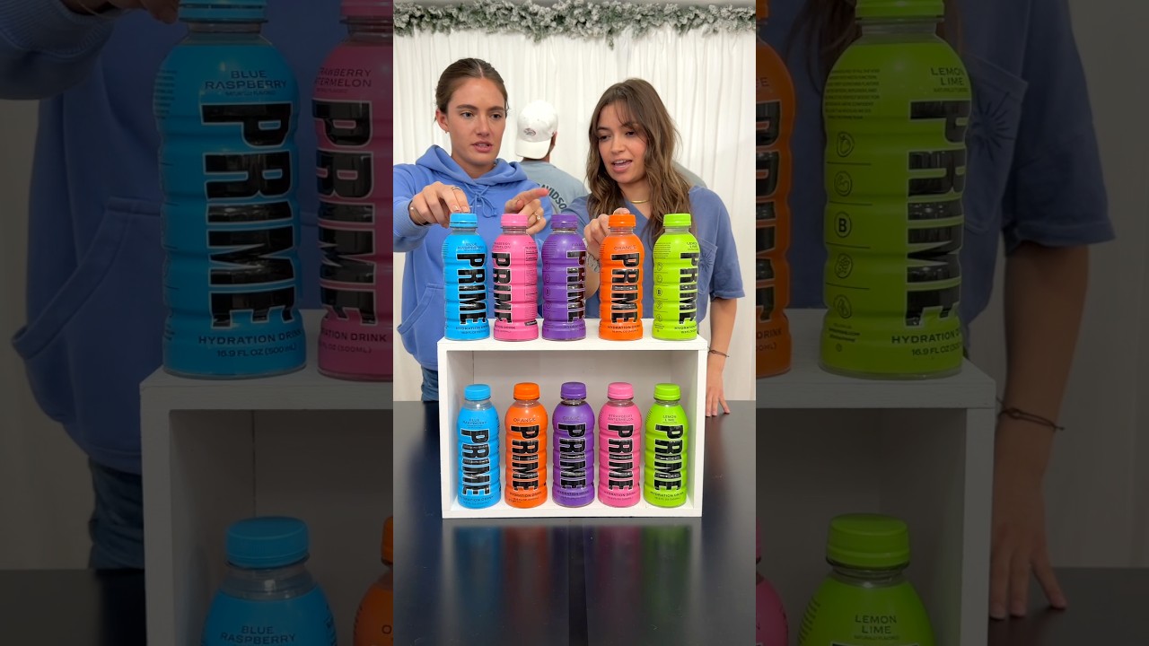 Wer zuerst die gleiche Menge an Prime Drinks findet, gewinnt! M&auml;dchen gegen Jungen