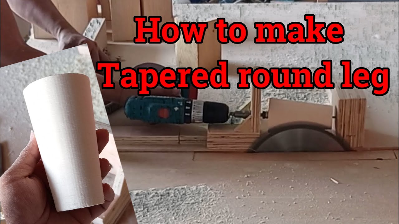 How To Make Round Tapered Leg  ||Master Craftsman