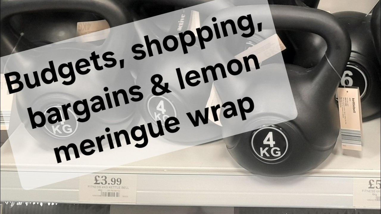 Budgeting, shopping, bargains and lemon meringue wrap.