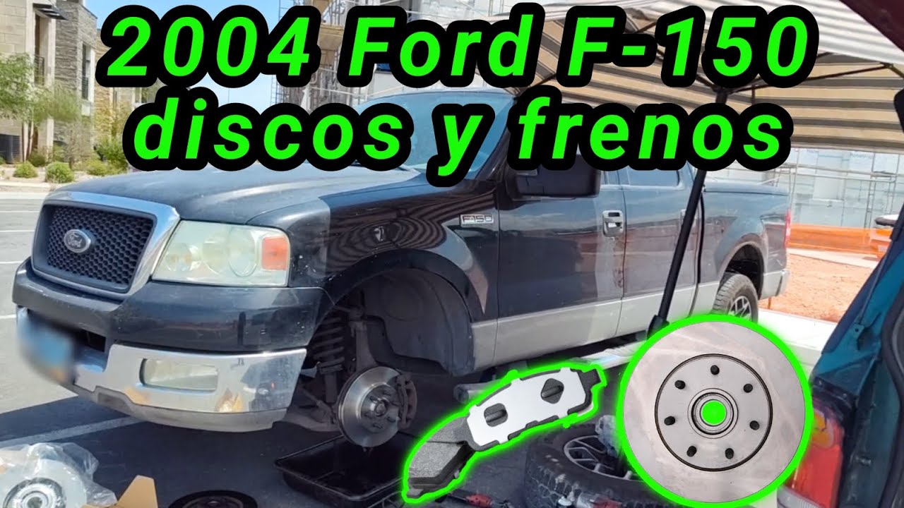 2004 Ford F-150 5.4 Cómo cambiar los discos de freno y frenos (brake rotors and brakes replacement)