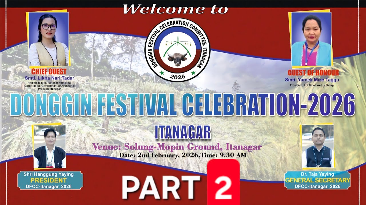 Donggin Festival Celebration Itanagar 2026 Part - 2 //Adi Tribe Festival @gojingpame 