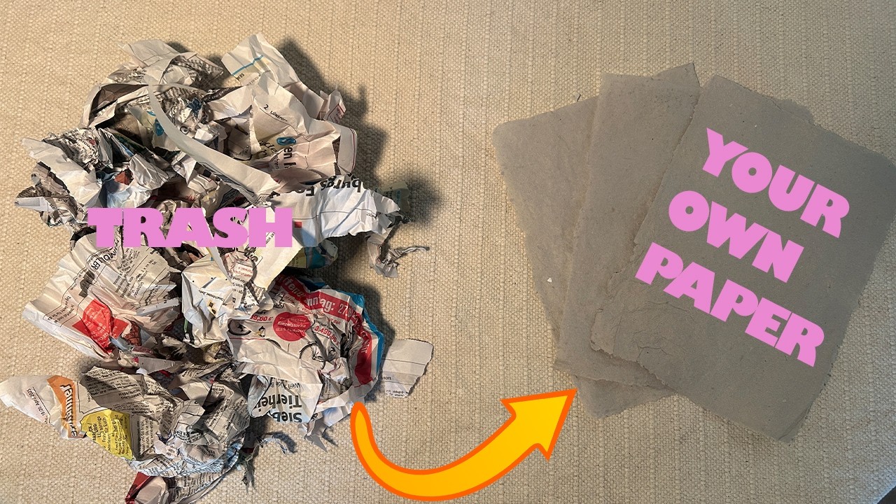 How to make your own recycled Paper ( Step by Step )