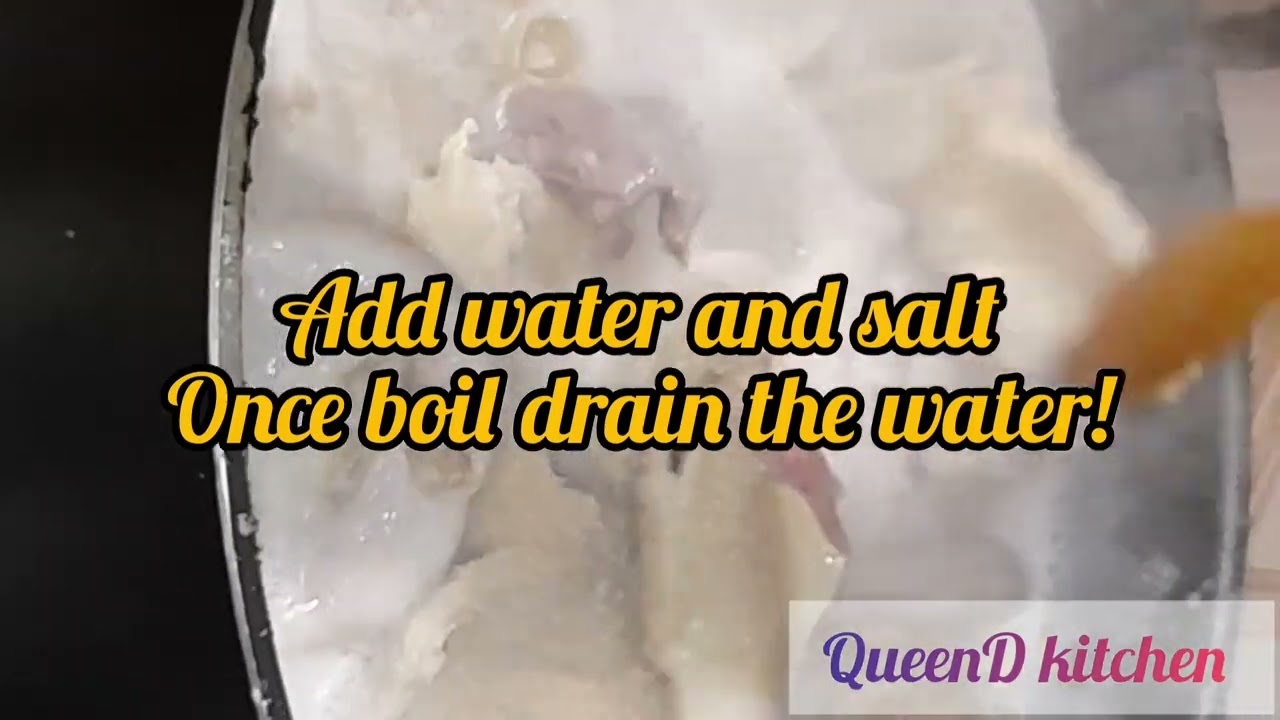 Steps On How To Clean Up | Assorted Meat | Before Use! #Assortedmeat #Cowintestine #meat  #queend