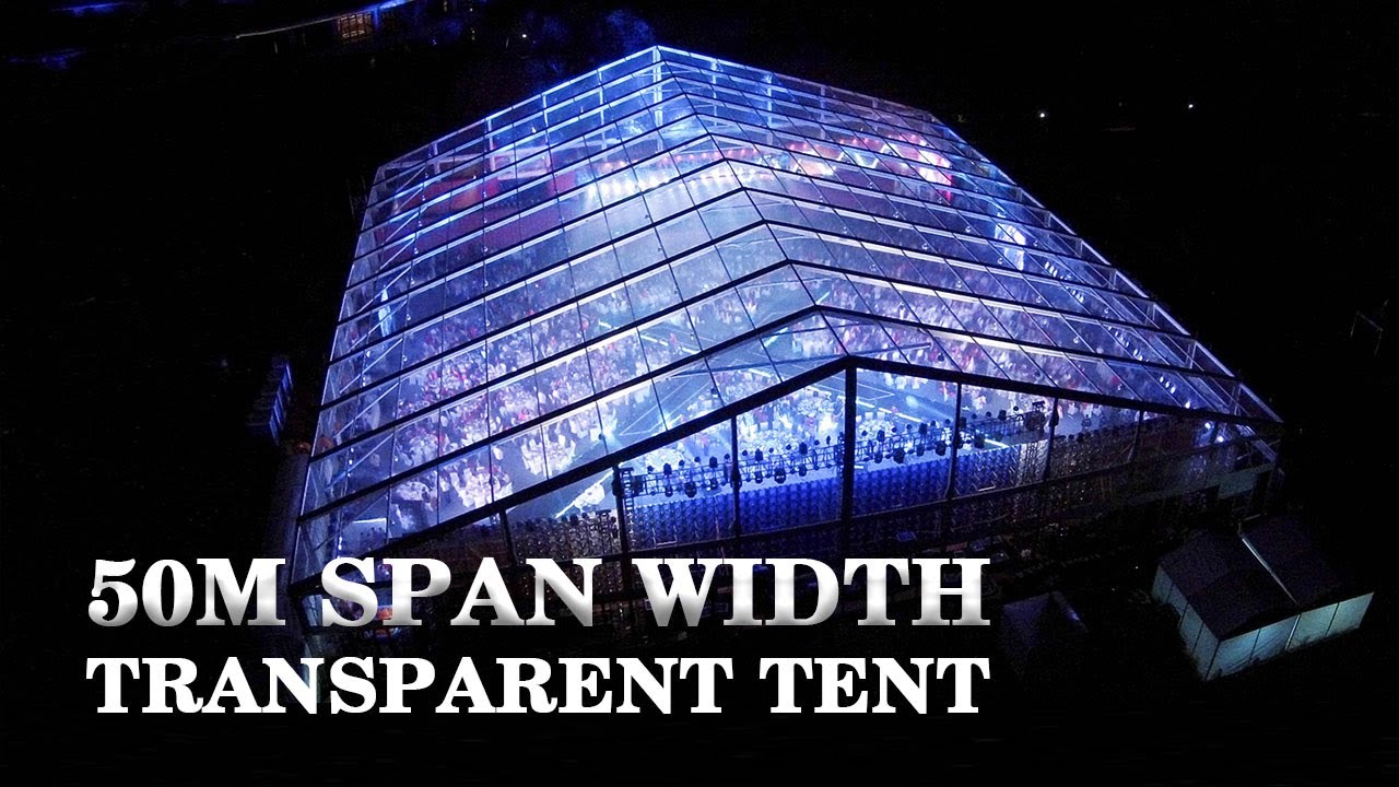 Liri 50m span width clear top tent,transparent tent, event tent, banquet tent