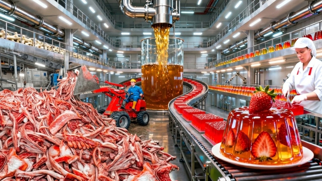 How Gelatin Is Made From Animal Bones | From Bones to Food Ingredient