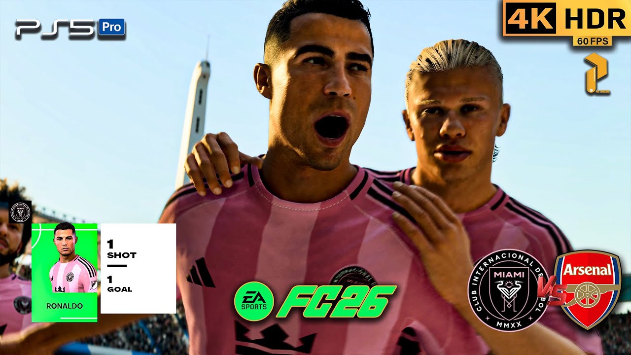ФК 26 | PS5 | 4K HDR — Интер Майами (Роналду, Месси, Мбаппе, Холанд) против Арсенала ⚽🔥 #fc26 #ps...