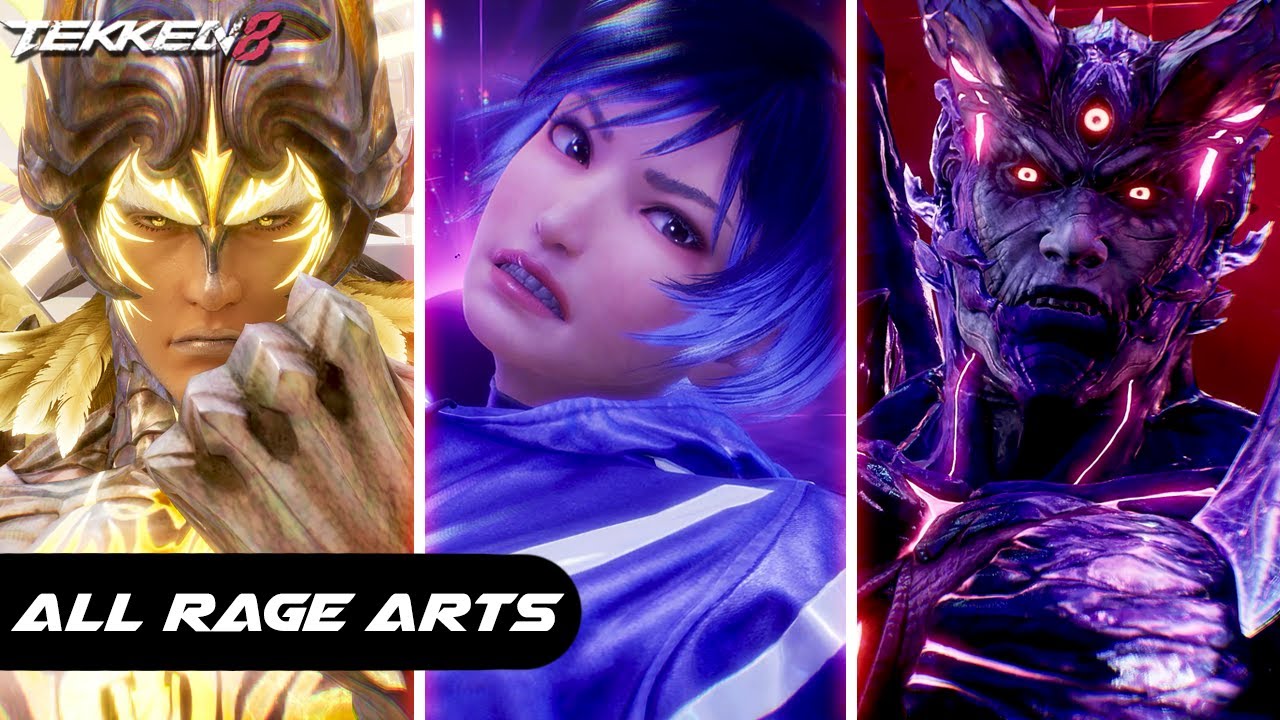 Tekken 8 - All Character Rage Arts [4K-60FPS]