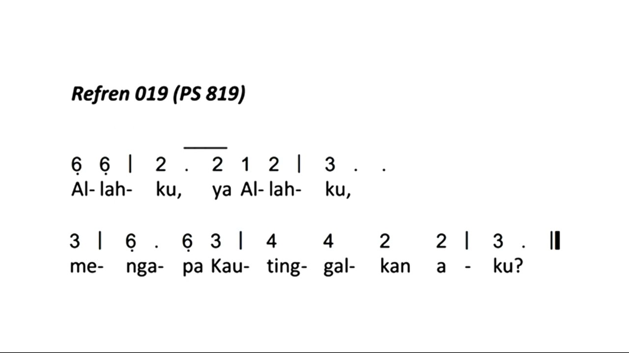 Mazmur Tanggapan & Bait Pengantar Injil Minggu Palma, 13 April 2025