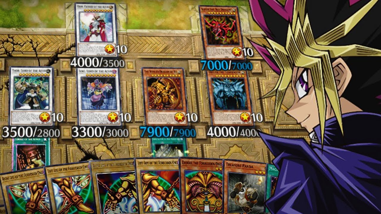 WHEN YOU SUMMON ALL THE EGYPTIAN AND AESIR GODS PLUS EXODIA IN ONE TURN IN MASTER DUEL