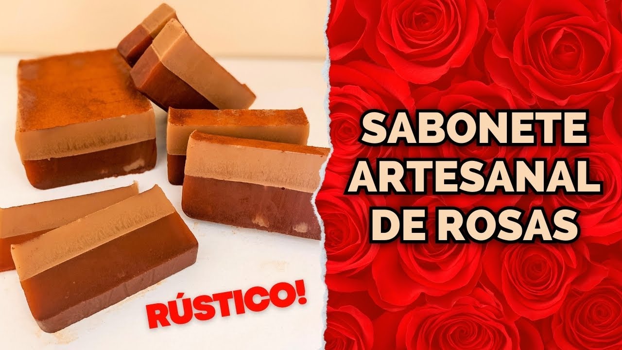SABONETE ARTESANAL de ROSAS 🌹 rústico!