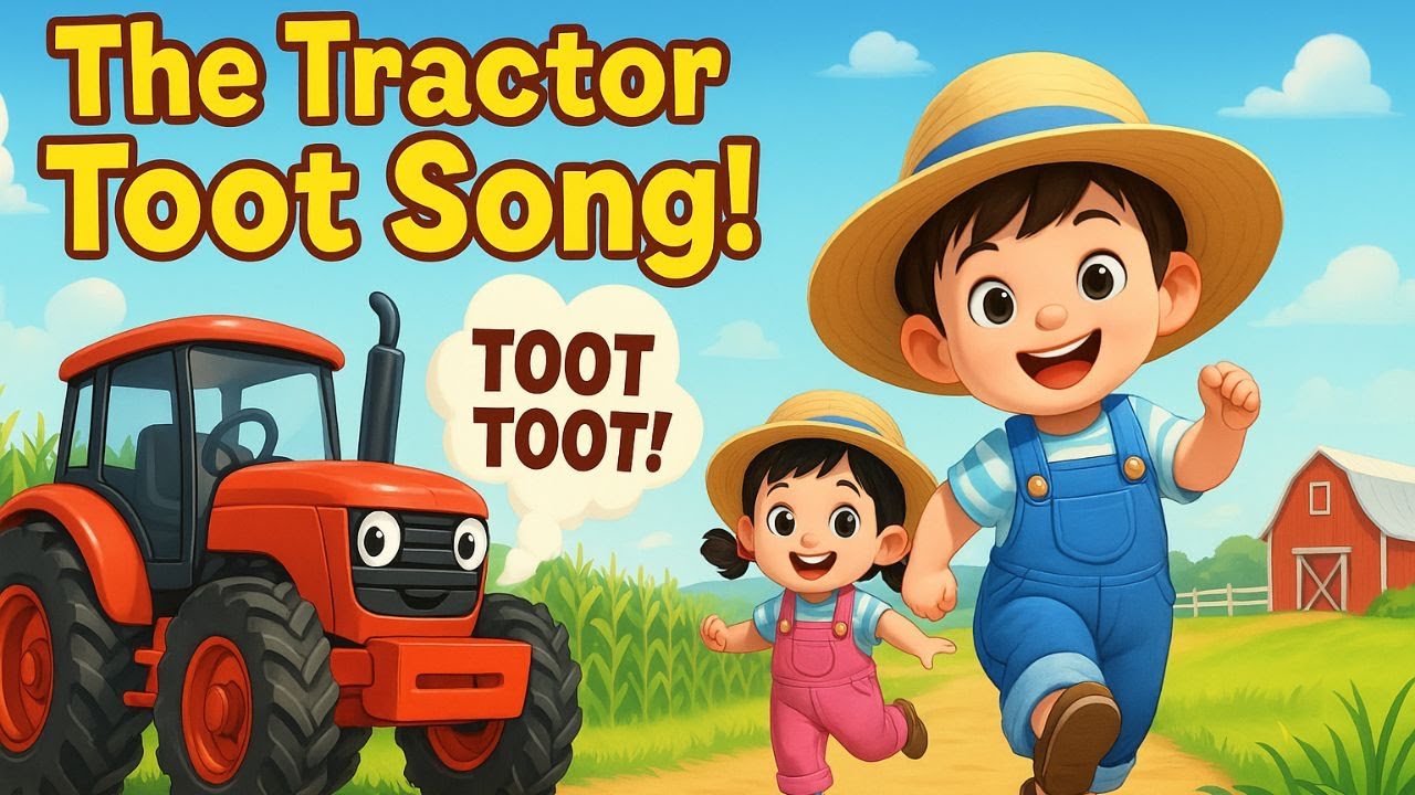 🎵 The Tractor Toot Song! 🚜 | Funny Toddler Farm Dance Party