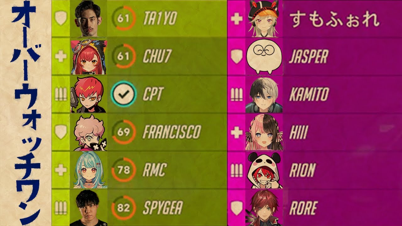 懐かしの6vs6で相手チームの戦意を喪失させてしまうta1yo【CRカップ／Overwatch2】