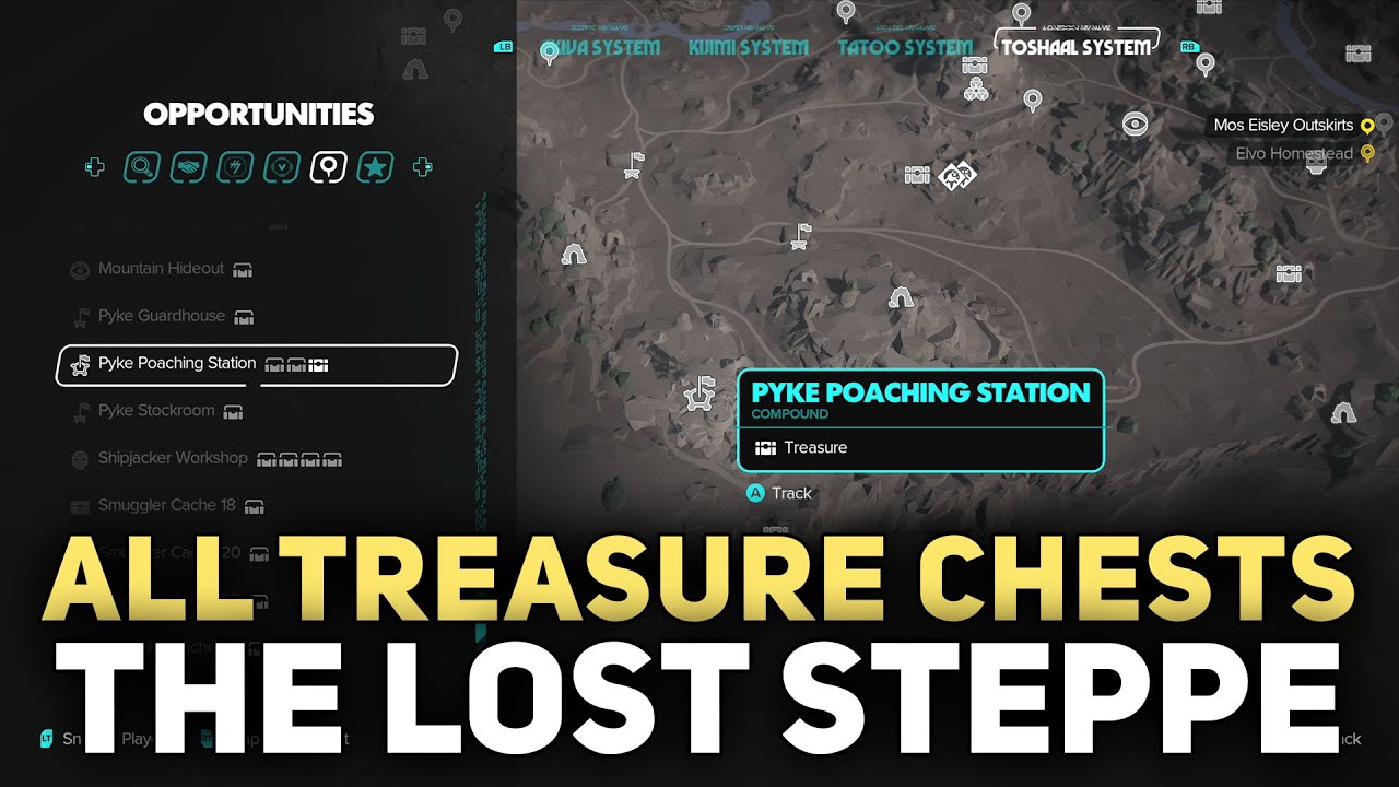 All THE LOST STEPPE Treasure Chest Locations - Star Wars Outlaws