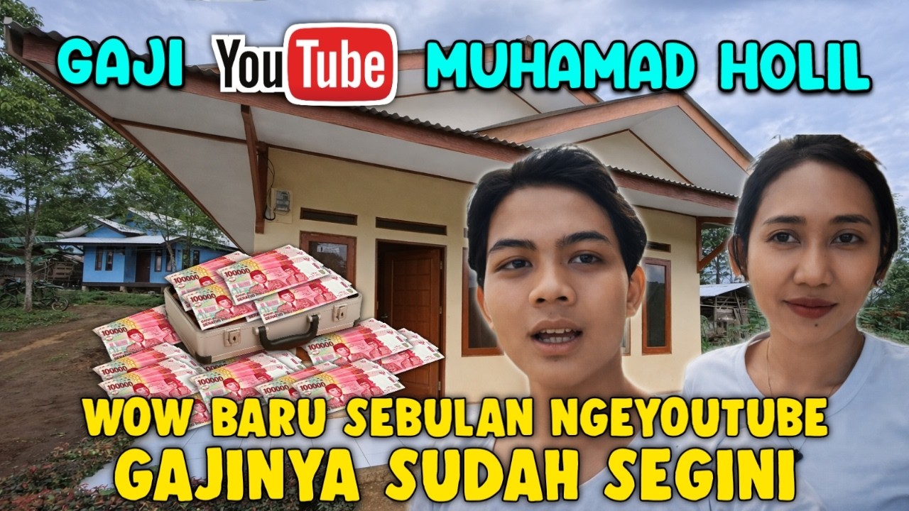 Gaji YouTube Muhamad Holil Novi Vlog | Gila Baru Sebulan NgeYoutube  Gajinya Sudah Segini 🤑🤑