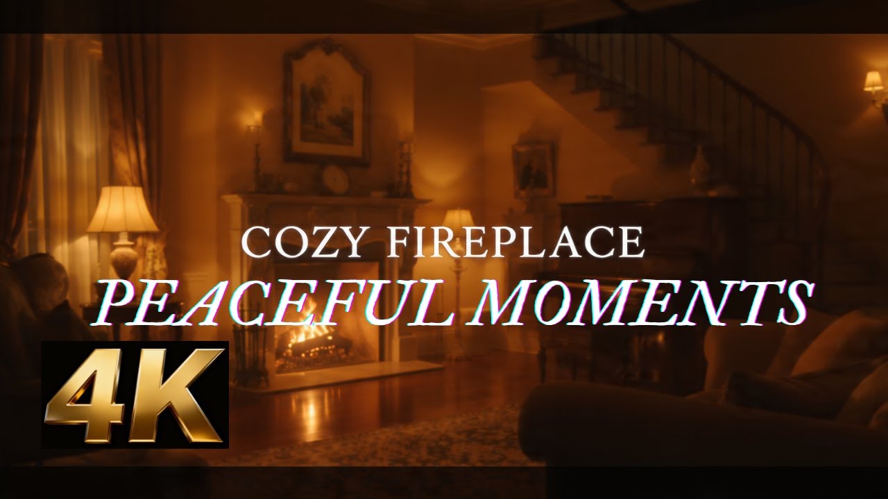 L Cozy Fireplace Ambience 🔥Relaxing Piano & Warm Interior Lights | Calm Music for Sleep & Focus LIVE